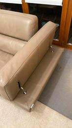 Italiaanse leren fauteuil, Huis en Inrichting, Ophalen, Gebruikt, Leer