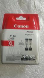 2 cartouches encre canon pixma pgi 570 XL 22mm x 2 japan, Ophalen of Verzenden, Zo goed als nieuw