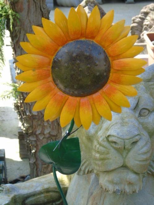 statue pic fleur en fer forgé pat couleurs . tournesol ., Jardin & Terrasse, Statues de jardin, Neuf, Autres types, Métal, Enlèvement ou Envoi