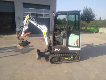 Minigraver Bobcat E17 compleet met sloophamer unieke kans beschikbaar voor biedingen