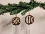 Brocante roestige smeedijzeren kerstballen kerstbal, Diversen, Ophalen of Verzenden, Zo goed als nieuw
