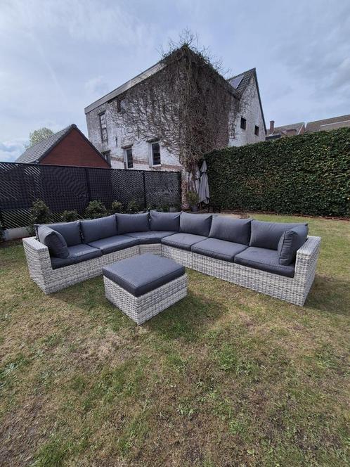 Buiten lounge wicker, Tuin en Terras, Tuinsets en Loungesets, Zo goed als nieuw, Loungeset, Wicker, 8 zitplaatsen, Ophalen