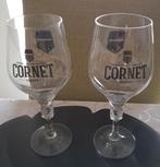 Twee bierglazen Cornet, Verzamelen, Ophalen of Verzenden, Zo goed als nieuw, Bierglas