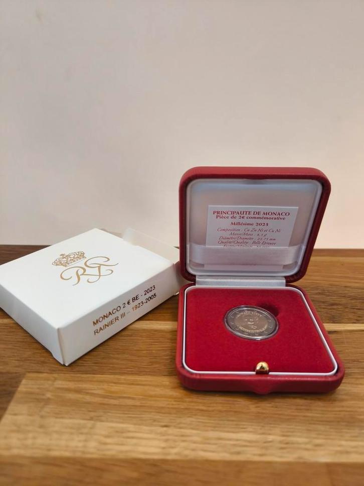 2 euro commémorative BE Monaco 2023, Timbres & Monnaies, Monnaies | Europe | Monnaies euro, Monaco, Enlèvement