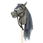 Luxe Hobby Horse met open mond en staart | Grijs, Ophalen of Verzenden, Nieuw