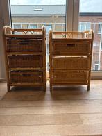 Rotan (nacht)kastjes, Huis en Inrichting, Ophalen, Minder dan 50 cm, Minder dan 100 cm