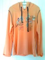 Sweatshirt à capuche orange imprimé, Envoi, Neuf, Orange