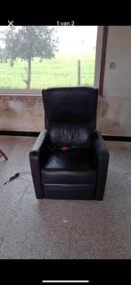 Relax zetel elektrisch, Huis en Inrichting, Ophalen, Gebruikt, Leer