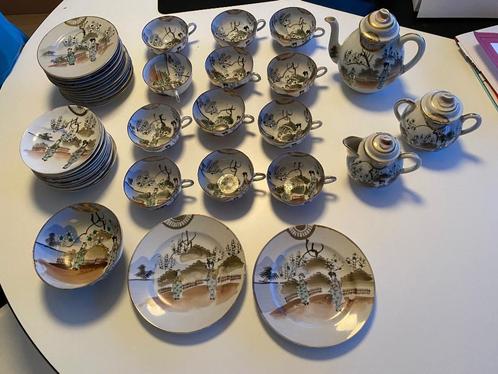 Aziatisch antiek theeset (begin 1800), Antiek en Kunst, Antiek | Servies compleet, Ophalen