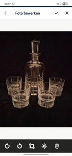 Verres à whisky en cristal Christophle avec carafe assortie, Enlèvement