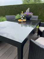 Zwarte granieten tuintafel, Nieuw, 100 tot 150 cm, Rechthoekig, Ophalen