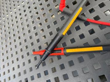 Meetsnoeren voor multimeter ‘fluke’, Doe-het-zelf en Bouw, Meetapparatuur, Ophalen, Zo goed als nieuw, Multimeter