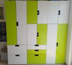 Ikea kast stuva wit groen, 150 tot 200 cm, 100 tot 150 cm, Overige materialen, Gebruikt
