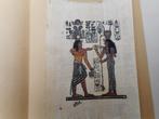 EGYPTISCHE TEKENING OP PAPYRUSPAPIER (MET CERTIFICAAT), Antiek en Kunst, Kunst | Tekeningen en Fotografie, Ophalen of Verzenden
