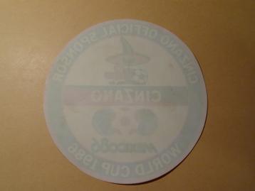 Sticker Wereldkampioenschap voetbal Mexico 86 - Cinzano beschikbaar voor biedingen