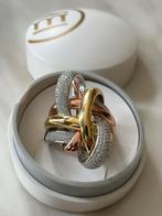 Zilveren ring  925, Bijoux, Sacs & Beauté, Bagues, Argent, 18 à 19, Avec strass, Femme