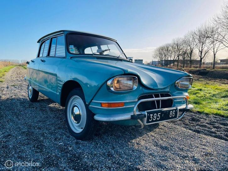 Ami 6 berline Bleu Arizona ’64, Auto's, Oldtimers, Bedrijf, Te koop, Citroën, Benzine, Overige carrosserie, Handgeschakeld, Blauw