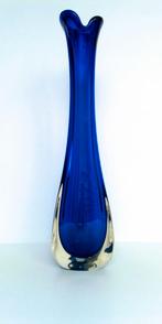 Murano blauwe vaas, Ophalen of Verzenden
