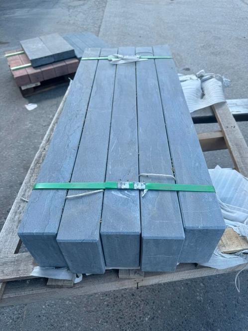 Set van 5 blauwe stenen randen (nieuw), Tuin en Terras, Bielzen en Borduren, Zo goed als nieuw, Ophalen