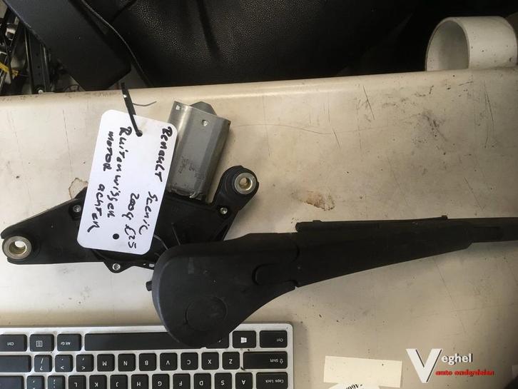 renault scenic 2004 ruitenwissermotor compleet achter, Auto-onderdelen, Ruiten en Toebehoren, Gebruikt, Ophalen of Verzenden