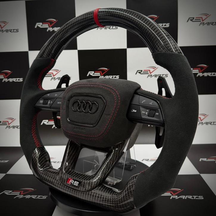 Audi UPGRADE carbon alcantara stuur compleet S RS, Auto-onderdelen, Besturing, Audi, Nieuw, Ophalen of Verzenden