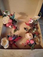Oude vintage kerststukjes  met steeltjes, Diversen, Kerst, Verzenden, Gebruikt