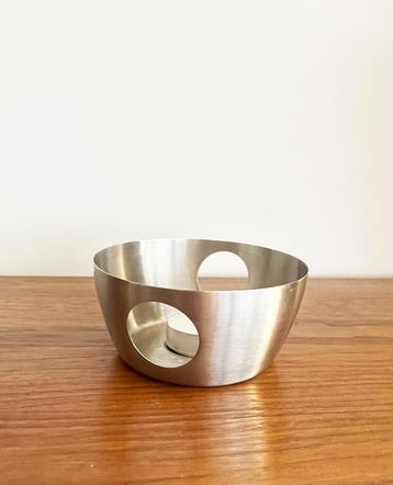 WMF design schaaltje Cromargan voor kaarsje of warmhouder beschikbaar voor biedingen