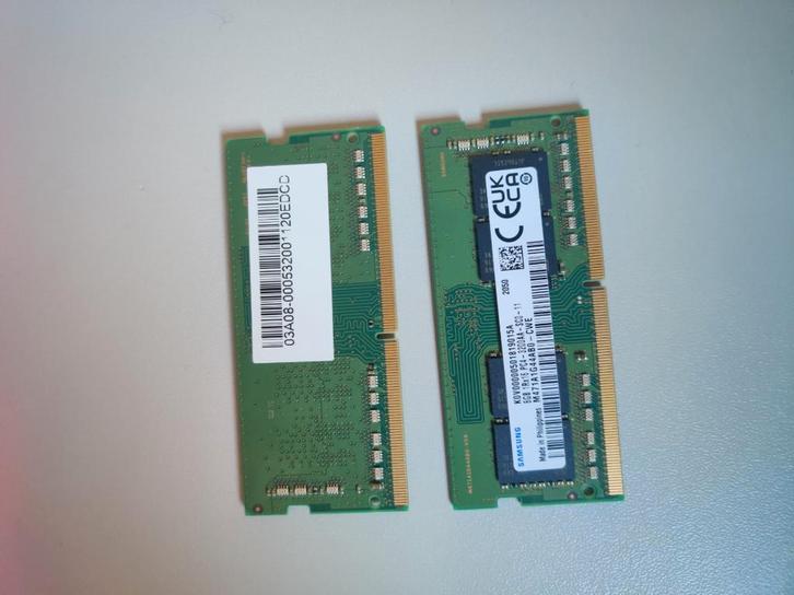 Samsung 2X8Gb SODIMM Ram-geheugen 3200mhz, Computers en Software, RAM geheugen, Gebruikt, Laptop, 16 GB, DDR4, Ophalen of Verzenden