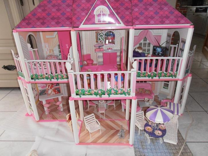 RARE/Grande maison poupée complète et aménagée – Gloria Set, Kinderen en Baby's, Speelgoed | Poppenhuizen, Gebruikt, Poppenhuis