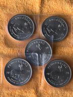 5x 1 oz zilveren Krugerrand, Ophalen of Verzenden, Zilver