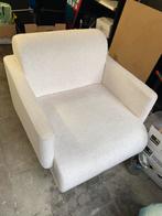 Prachtige witte fauteuil, Huis en Inrichting, Ophalen, Gebruikt, Eenpersoons, Stof