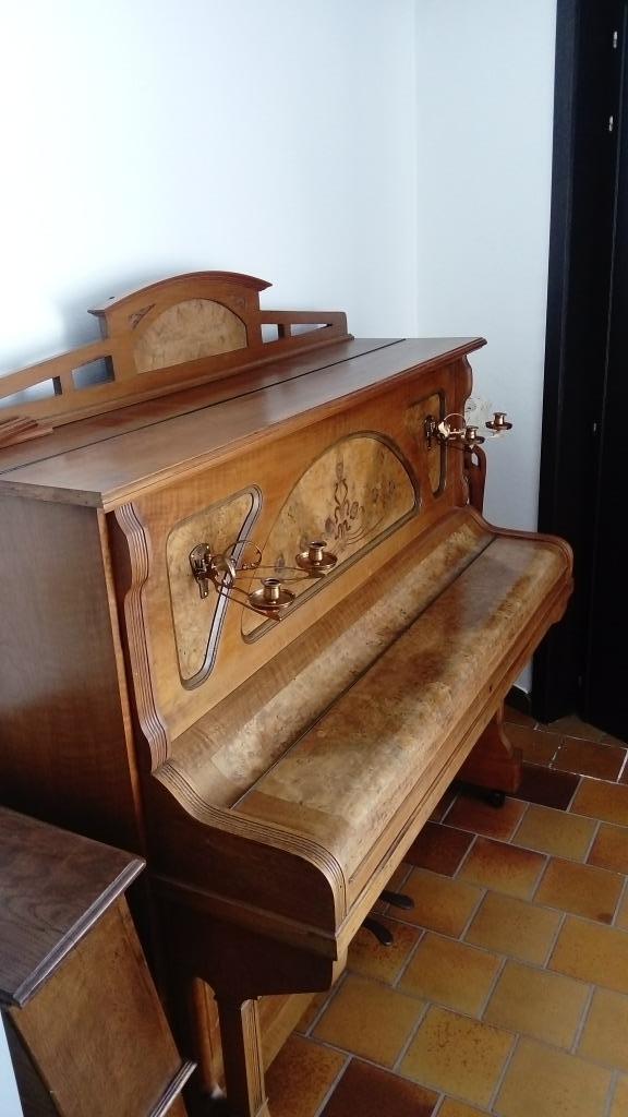 Buffetpiano C.Ganser, Muziek en Instrumenten, Piano's, Gebruikt, Piano, Bruin, Ophalen