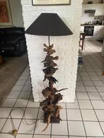 Design lamp met drijfhout, Zo goed als nieuw, Glas, 75 cm of meer, Ophalen