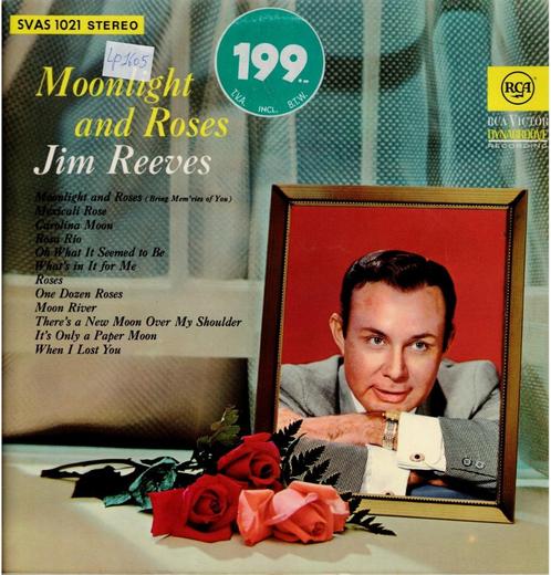 Vinyl, LP    /   Jim Reeves – Moonlight And Roses, CD & DVD, Vinyles | Autres Vinyles, Autres formats, Enlèvement ou Envoi