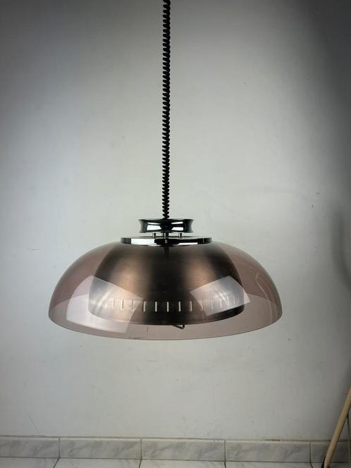 Vintage Italiaanse hanglamp space age, Huis en Inrichting, Lampen | Hanglampen, Gebruikt, 75 cm of meer, Kunststof, Ophalen of Verzenden