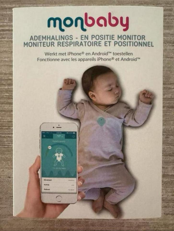Monbaby Ademhaling- en positiemonitor - prijs overeen te kom, Kinderen en Baby's, Babyfoons, Zo goed als nieuw, Ophalen of Verzenden