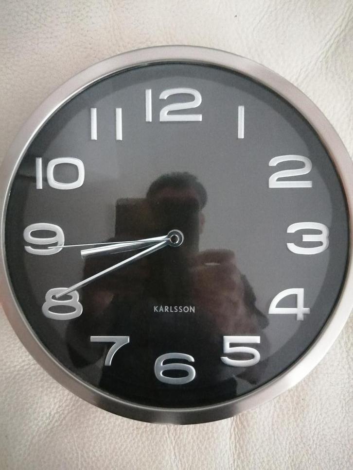 Zeer mooie klok Karlsson 29cm, Huis en Inrichting, Woonaccessoires | Klokken, Ophalen of Verzenden