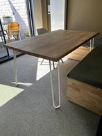 Keukentafel rubberwood, Ophalen, Gebruikt, 50 tot 100 cm, Vijf personen of meer
