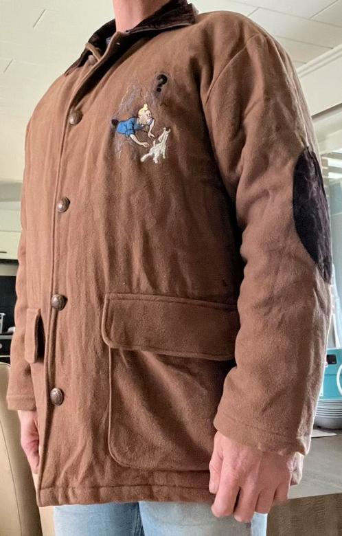 Jas Tintin - Kuifje maat M - L, Kleding | Heren, Jassen | Winter, Gedragen, Maat 48/50 (M), Ophalen of Verzenden