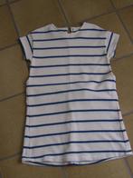 Zara Girls ecru jurk met blauw streep maat 8 jaar/128, Enfants & Bébés, Vêtements enfant | Taille 128, Comme neuf, Fille, Zara