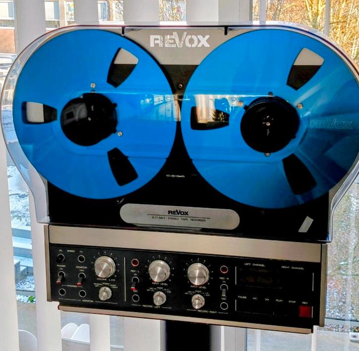 Revox B77 MK II 2 spoor NS 9.52 cm/s and 19.05 cm/s, Audio, Tv en Foto, Bandrecorder, Bandrecorder, Met stofkap, Ophalen