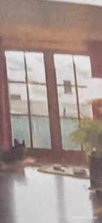 Terrasramen en kleinere ramen in afzelia, Doe-het-zelf en Bouw, 150 tot 225 cm, Raamkozijn, 150 tot 225 cm, Gebruikt