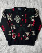 Ralph Lauren Vintage pull Aztec Wool Knit Sweater - S, Ophalen of Verzenden, Zo goed als nieuw, Maat 46 (S) of kleiner, Rood