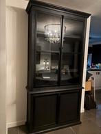 Prachtige zwarte vitrinekast- als nieuw, Ophalen, Zo goed als nieuw
