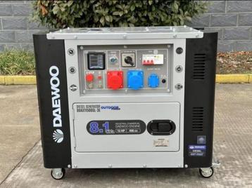 Daewoo DDAE10500DSE-3G diesel generator NIEUW, Doe-het-zelf en Bouw, Aggregaten, Ophalen, Dieselolie, Geluidgedempt, Nieuw