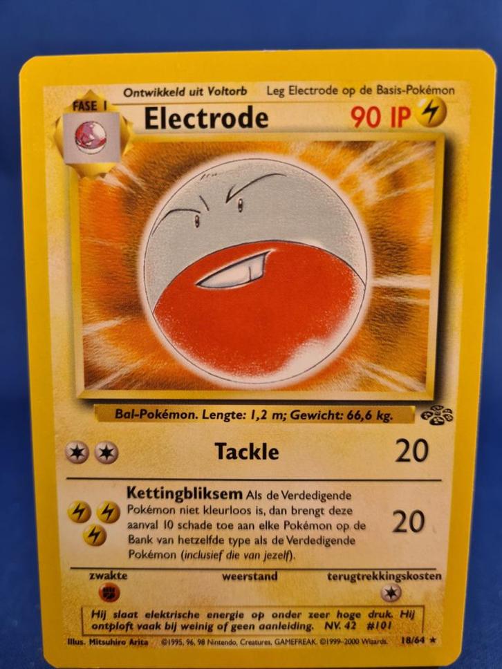 Electrode 18/64 - Jungle (NL), Hobby en Vrije tijd, Verzamelkaartspellen | Pokémon, Gebruikt, Verzenden