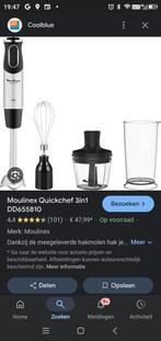 Moulinex staafmixer ongebruikt!, Ophalen, Nieuw, 3 snelheden of meer, Vaatwasserbestendig
