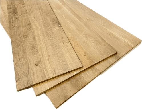 Eiken timmerpanelen 18mm, 25mm en 40mm dik doorlopende lamel, Doe-het-zelf en Bouw, Hout en Planken, Nieuw, Plank, Eiken, 250 tot 300 cm