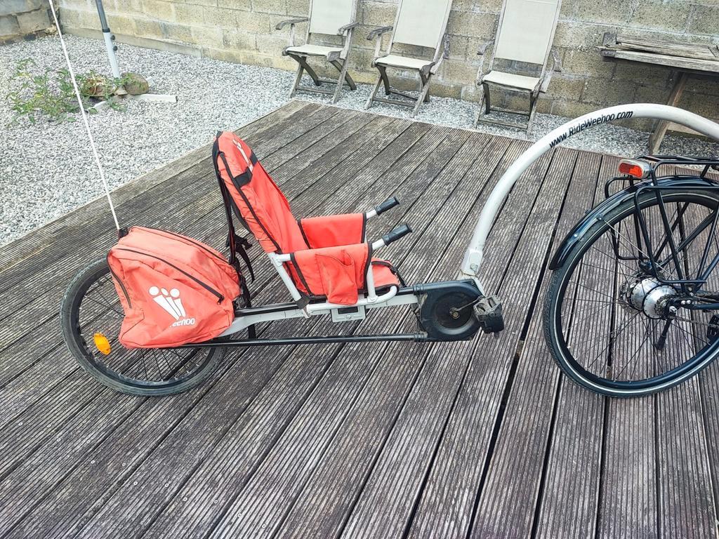 ② Remorque mono roue weehoo — Accessoires vélo Remorques — 2ememain