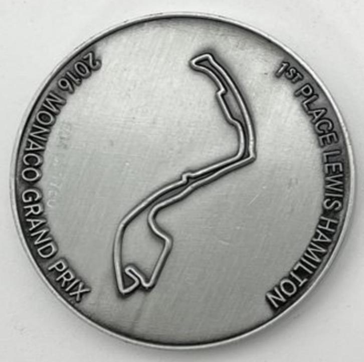 Mercedes Benz F1 overwinningsmunt - 2016 Monaco - Hamilton, Verzamelen, Automerken, Motoren en Formule 1, Nieuw, Formule 1, Ophalen of Verzenden